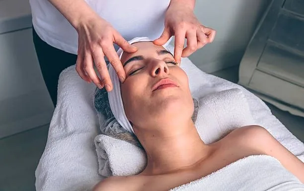 Facial massage at The Port Baku Spa