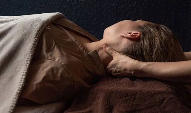 Neck massage at The Port Baku Spa