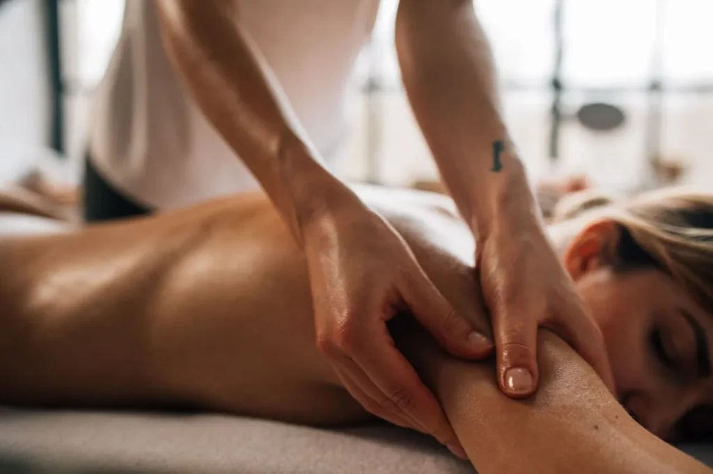 Arm and shoulder massage at The Port Baku Spa